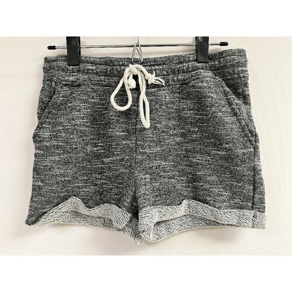 Forever 21 Girls Summer Casual Loose Drawstring Wide Leg Short Gray Size Small